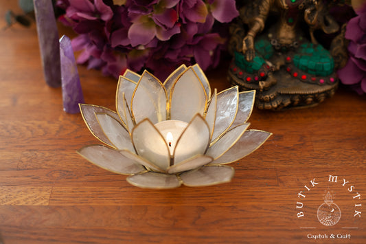 Lotus ljuslykta - vit