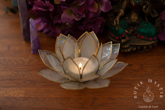 Lotus ljuslykta - vit