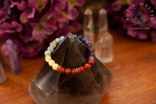 Armband i kristall - Chakra